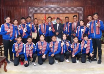 प्रधानमन्त्रीद्वारा दक्षिण एसियाली युथ टेबल टेनिस प्रतियोगिताका विजेता खेलाडीलाई बधाई