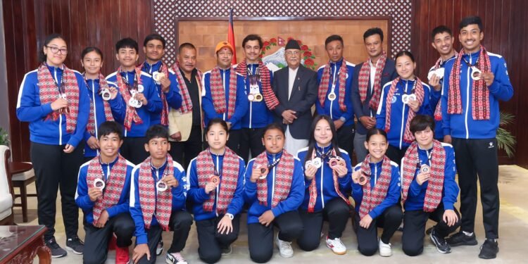 प्रधानमन्त्रीद्वारा दक्षिण एसियाली युथ टेबल टेनिस प्रतियोगिताका विजेता खेलाडीलाई बधाई