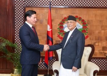 प्रधानमन्त्री ओलीसँग रुसी प्रमण्डलको शिष्टाचार भेट