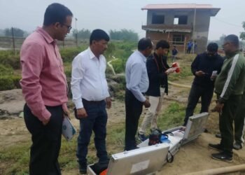 जमिनमुनि भासिएको गाडीको अध्ययन गर्न विज्ञ टोली हेटौडा पुग्यो