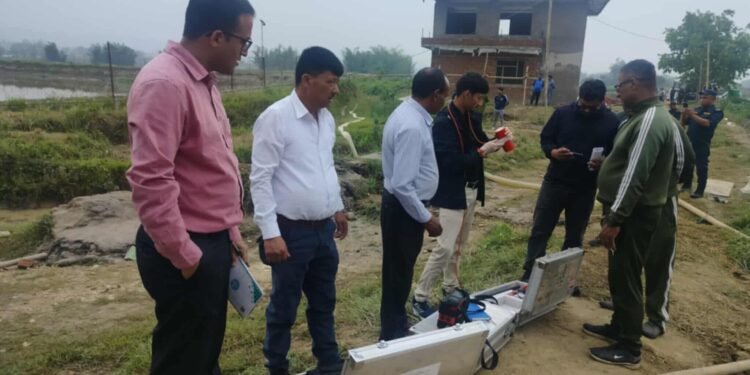 जमिनमुनि भासिएको गाडीको अध्ययन गर्न विज्ञ टोली हेटौडा पुग्यो