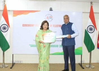 सगरमाथा संवादका लागि भारतद्वारा सवारीसाधन हस्तान्तरण