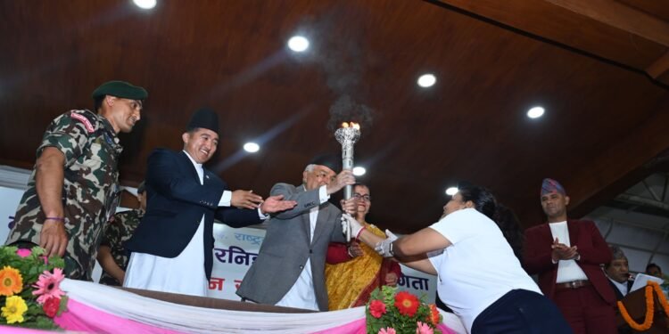 खेलाडी उत्पादनको प्रमुख र प्रारम्भिक जग गाउँ र विद्यालय हुन् : राष्ट्रपति