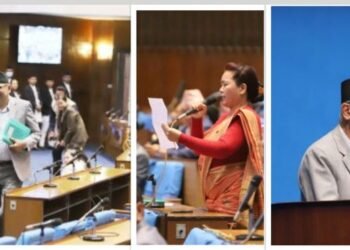 अर्थमन्त्री जवाफ दिन अघि बढेपछि पुनः रास्वपाको अराजक शैली , नाराबाजीप्रति सांसद थिङको आपत्ति