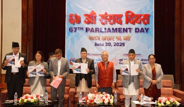 लोकतन्त्रप्रति सकारात्मक सन्देश प्रवाह गर्न पूर्वसांसदको भूमिका महत्त्वपूर्ण हुन्छ : सभामुख घिमिरे