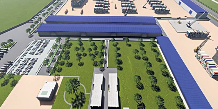 दोधारा चाँदनीमा सुक्खा बन्दरगाह निर्माण तीव्र