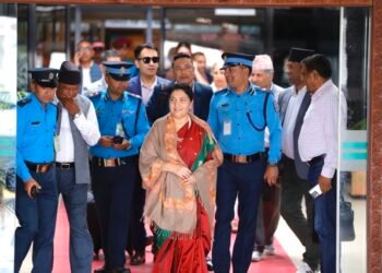 पूर्वराष्ट्रपति भण्डारी स्वदेश फिर्ता