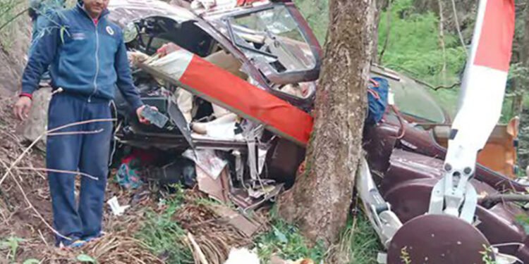 केदारनाथ जाँदै गरेको हेलिकप्टर दुर्घटना, ७ जनाको मृत्यु