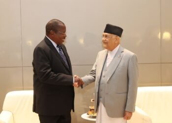 प्रधानमन्त्री ओली र तान्जानियाका उपराष्ट्रपति फिलिपबीच भेटवार्ता