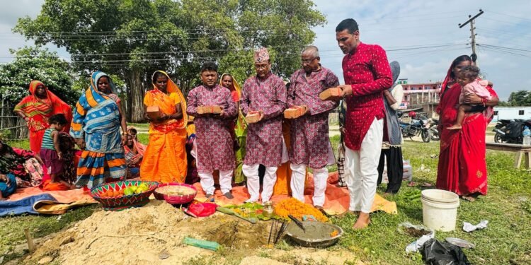 लहानमा श्रमिक महिलाका लागि भवन निर्माण सुरू