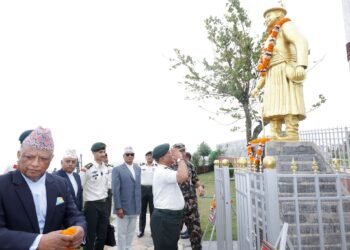 प्रधानसेनापतिद्वारा काजी कालुपाण्डेप्रति श्रद्धासुमन