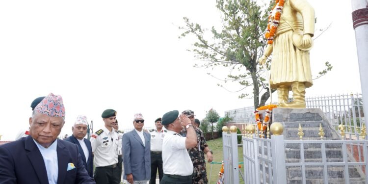 प्रधानसेनापतिद्वारा काजी कालुपाण्डेप्रति श्रद्धासुमन