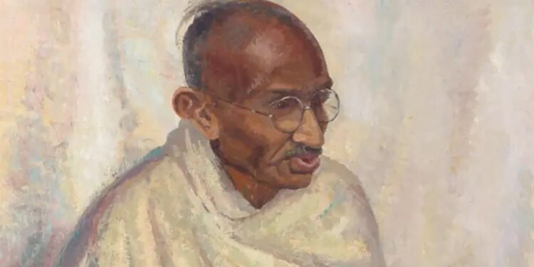 महात्मा गान्धीको दुर्लभ चित्र लन्डनमा लिलामी गरिने