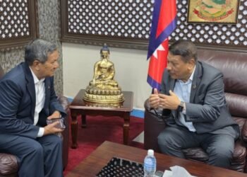 विपद्जन्य सूचना प्रवाहलाई प्रभावकारी बनाउने विषयमा कार्यवाहक प्रधानमन्त्री सिंह र सञ्चारमन्त्रीबीच छलफल