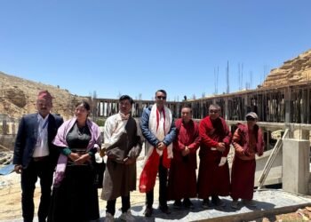 नेपालको मुस्ताङ जिल्लाको लोमान्थाङ गाउँपालिकास्थित श्री श्री दिव्य दीप माध्यमिक विद्यालयको छात्रावास भवन तथा चमेना गृह निर्माणको शिलान्यास