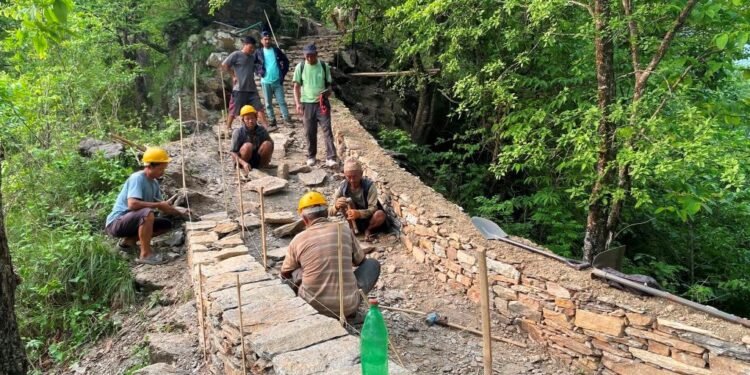 ‘ग्रेटर मुन्दुम’ पदमार्ग निर्माणले गति लिँदै