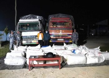 सशस्त्र प्रहरी पर्साद्वारा ३८ करोड मूल्य बराबारका भन्सार छलीका सामान बरामद