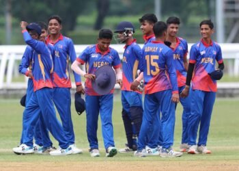 नेपाल मलेसियालाई ९ विकेटले हराउँदै यु–१६ इस्ट जोन कपमा प्रवेश
