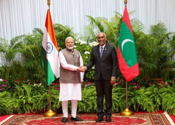 भारतीय प्रधानमन्त्री मोदी माल्दिभ्समा, राष्ट्रपति मुइज्जु र अन्य वरिष्ठ नेताहरूद्वारा स्वागत