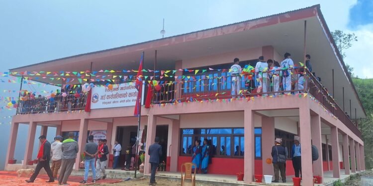 रु दुई करोड ३० लाख लागतमा प्रशासनिक भवन निर्माण सम्पन्न