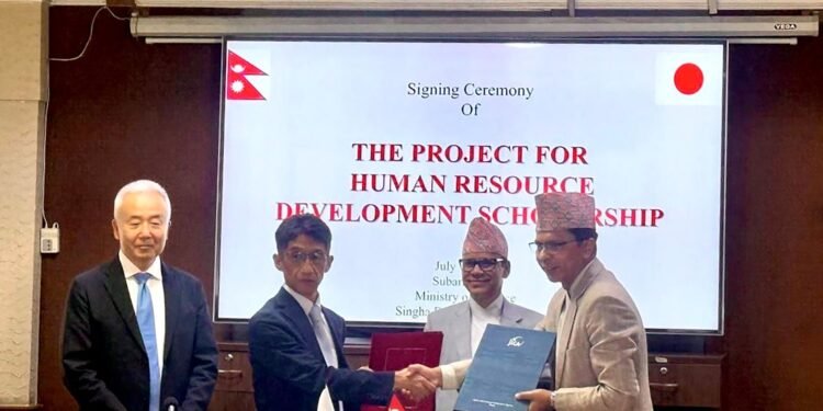 जापान सरकारद्वारा नेपाललाई जेडियस परियोजनाका लागि अनुदान