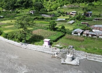 कालीगण्डकीको कटान रोकथाम गर्न तटबन्धन