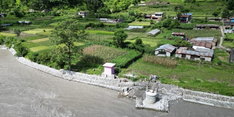 कालीगण्डकीको कटान रोकथाम गर्न तटबन्धन