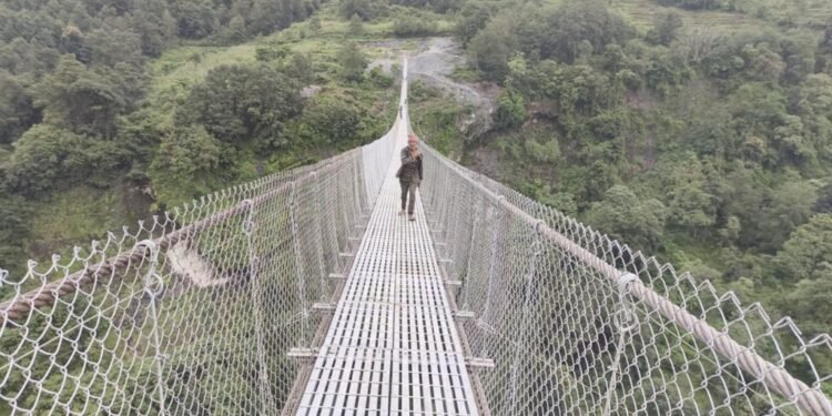 झोलुङ्गे पुल निर्माण गरेपछि यात्राअवधि छोटियो