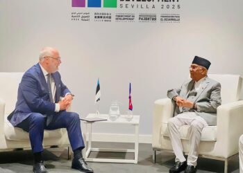 प्रधानमन्त्री ओली र स्तोनियाका राष्ट्रपतिबीच भेटवार्ता