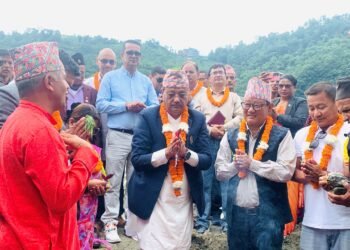 एडिबीको सहयोगमा बन्ने घट्टेखोला–धम्पुस–खानी गाउँ सडक शिलान्यास