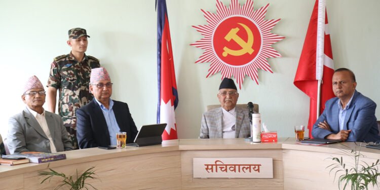 एमालेको कार्यकारी उमेर सीमा र कार्यकाल सीमा हटाउने प्रस्ताव सचिवालयबाट पारित