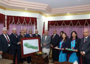 राष्ट्रपतिबाट भू–ढकान नक्सा सार्वजनिकीकरण