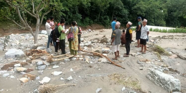 बागलुङबाट बर्सेनि आठ लाख २२ हजार टन माटो बग्दै