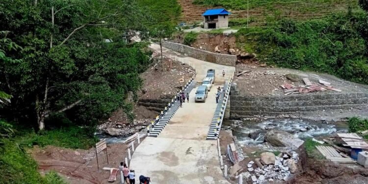 भोजपुरको चिरखुवा खोलामा पक्की निर्माण