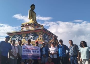 हाइकिङसँग जोडिँदै कालाबाङ घरेडी बुद्धउद्यान