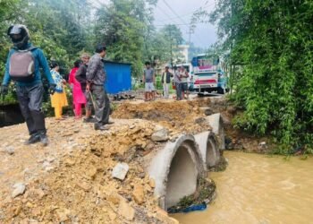 बनेपा–ताथली सडक पुनः अवरुद्ध