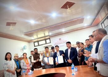 लागत सहभागिता समझदारी पत्रमा हस्ताक्षर