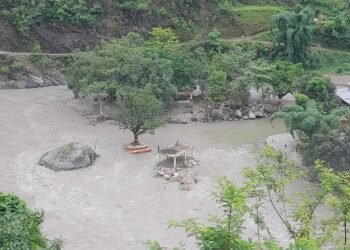 विश्वकै ठुलो शालिग्राम शिला एक महिनादेखि डुबानमा