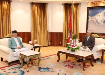 राष्ट्रपति पौडेल र प्रधानमन्त्री ओलीबीच भेटवार्ता
