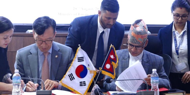 गण्डकी इन्स्टिच्युट अफ टेक्नोलोजीका लागि नेपाल–कोरिया बीच १ अर्ब २५ करोडको अनुदान सम्झौता