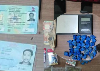 बानेश्वरमा रहेको ब्राउनसुगर डिलरको घरमा सशस्त्रको छापा, दुई युवक नियन्त्रणमा
