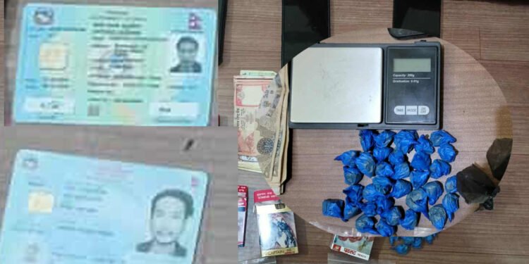 बानेश्वरमा रहेको ब्राउनसुगर डिलरको घरमा सशस्त्रको छापा, दुई युवक नियन्त्रणमा