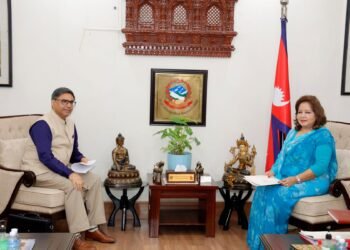 परराष्ट्रमन्त्री डा राणासँग भारतीय विदेश सचिवको शिष्टाचार भेटवार्ता