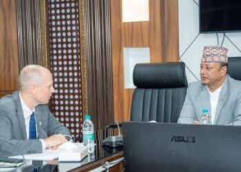 ऊर्जामन्त्री खड्कासँग एमसिसीका सहायक उपाध्यक्ष विङ्गलको शिष्टाचार भेट