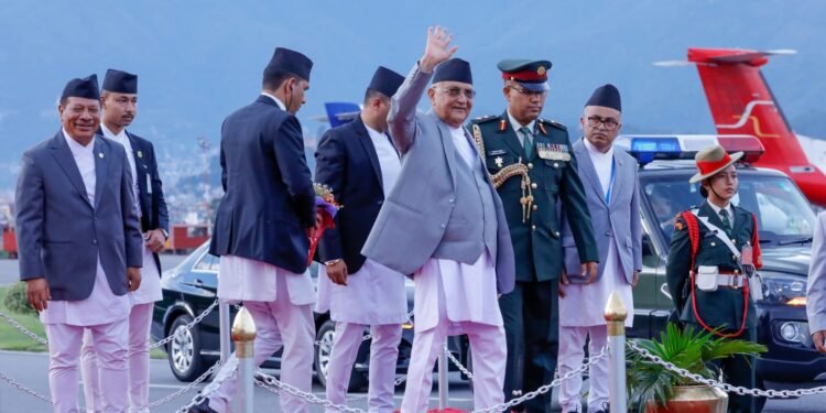 तुर्कमेनिस्तान भ्रमण सकेर प्रधानमन्त्री ओली आज स्वदेश फर्किंदै