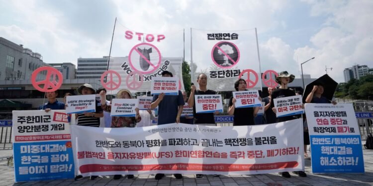 दक्षिण कोरिया र अमेरिकी सेनाद्वारा उत्तर कोरियाको खतरा सामना गर्न वार्षिक ग्रीष्मकालीन अभ्यास सुरु