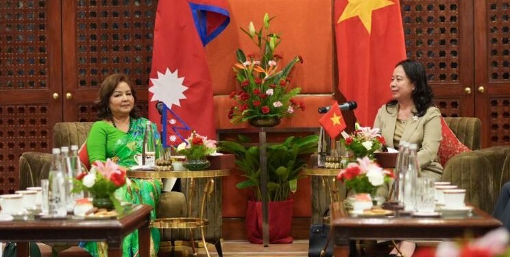 परारष्ट्रमन्त्री डा राणाद्वारा भियतनामका उपराष्ट्रपतिसँग शिष्टाचार भेटवार्ता