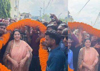पूर्वराष्ट्रपति भण्डारीलाई सीमरा विमानस्थलमा भव्य स्वागत