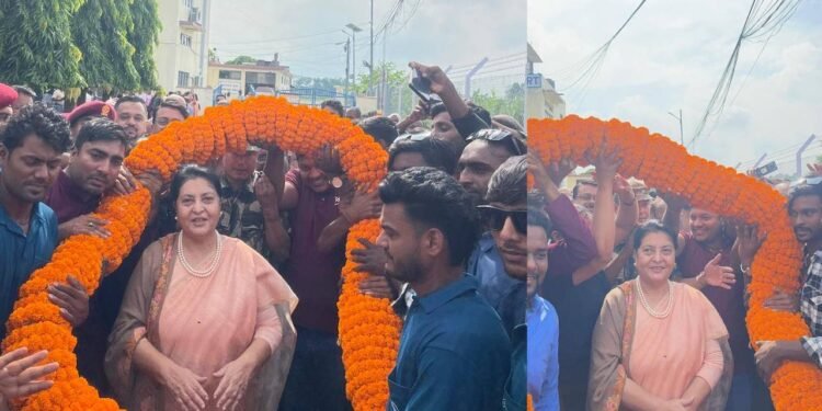 पूर्वराष्ट्रपति भण्डारीलाई सीमरा विमानस्थलमा भव्य स्वागत