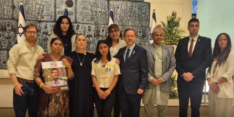 विपिन जोशीका आमा–बहिनीले भेटे इजरायली राष्ट्रपति र संसद् अध्यक्ष, शीघ्र रिहाइको माग